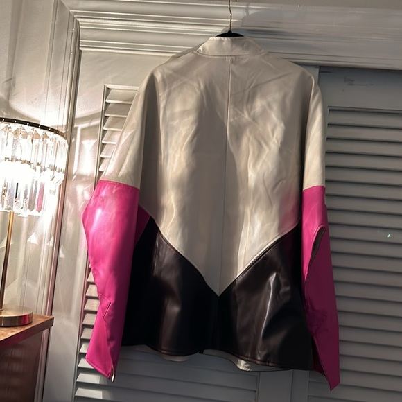 NWOT - Anthropology Vegan Leather Poncho - Picture 4 of 5